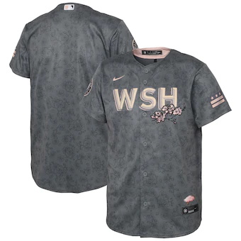youth nike gray washington nationals 2022 city connect replica jersey